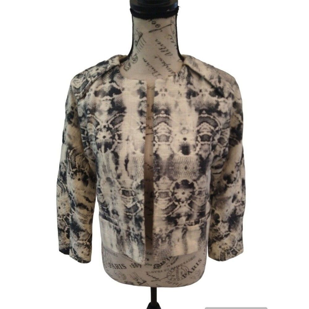 Zara women Y2K Edgy Multicolor  jacket Small animal print